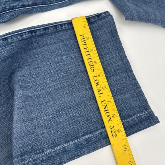 7 For All Mankind Relaxed Zip Fly Straight Leg Size 34 Blue Jeans Mens - Picture 10 of 12